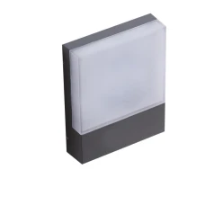 Azzardo Civita 12 Вт 3000K сірий AZ4361. Світильник фасадний