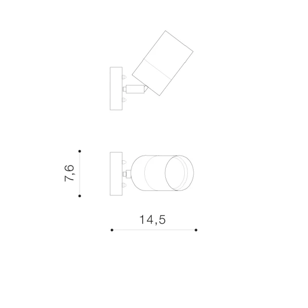 Фасадний світильник Azzardo Rolf GU10 чорний AZ4475 - Фото 2