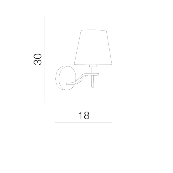 Бра Azzardo PRINCESSA E14 бежевий AZ0723 - Фото 2