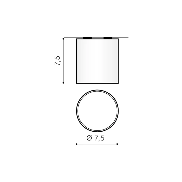 Точковий світильник Azzardo MATEO 9 Вт білий AZ1455 - Фото 3