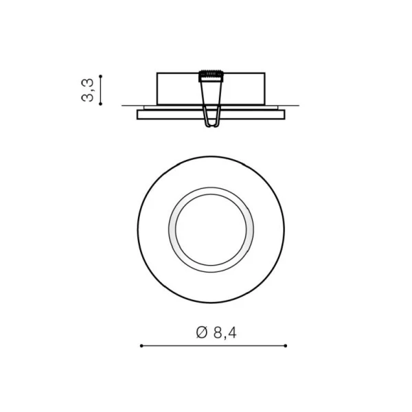 Світильник точковий врізний Azzardo Ika GU10 білий AZ2865 - Фото 2