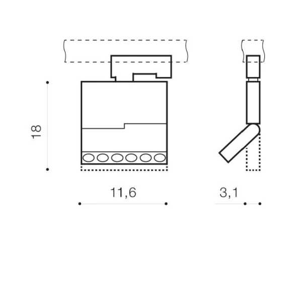 Світильник трековий Azzardo Leon 12 Вт 3000K білий AZ3490 - Фото 2