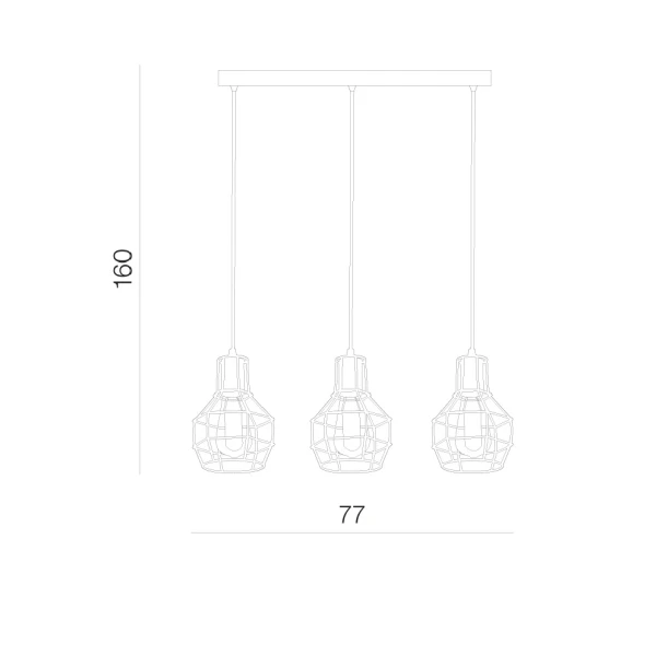 Підвісний світильник Azzardo Carron E27 AZ2141 - Фото 2