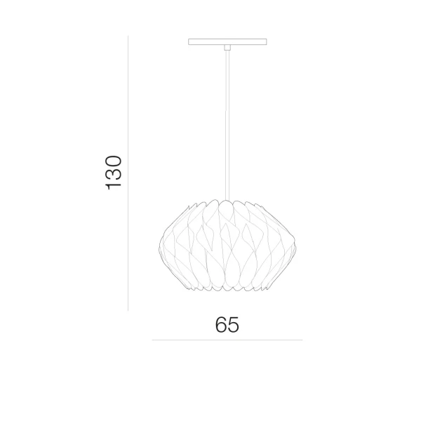 Підвісна люстра Azzardo Ruben E27 сірий AZ2383 - Фото 2