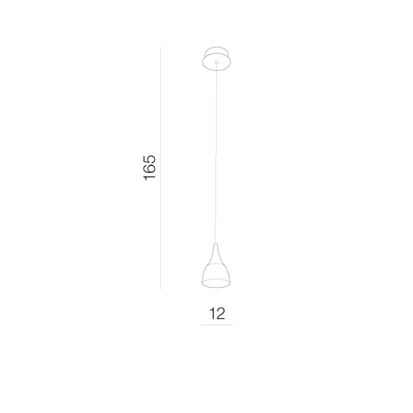 Підвісний світильник Azzardo Dalmatia 5 Вт 3000K чорний AZ2847 - Фото 2
