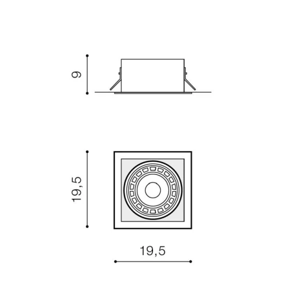 Світильник точковий врізний Azzardo Nova GU10 білий AZ2871 - Фото 2