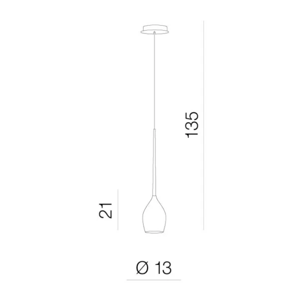 Підвісний світильник Azzardo Izza E14 димчастий AZ2936 - Фото 2