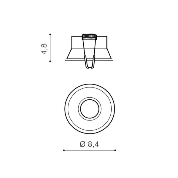 Світильник точковий врізний Azzardo Itaka GU10 чорний AZ4074 - Фото 2
