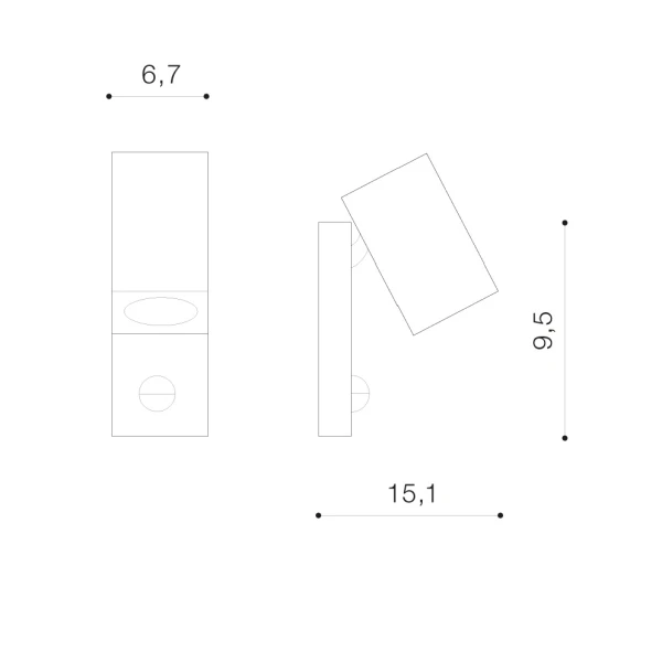 Фасадний світильник Azzardo Goran GU10 графітовий AZ4696 - Фото 2