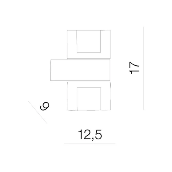 Бра Azzardo BOX G4 хром AZ0035 - Фото 2