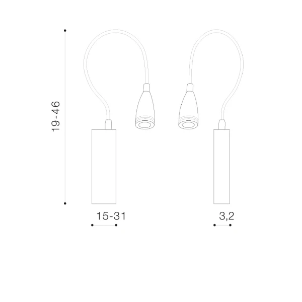 Настінний світильник Azzardo VERONICA 3 Вт білий AZ1547 - Фото 2