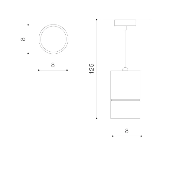 Підвісний світильник Azzardo RAFFAEL GU10 AZ1626 - Фото 2