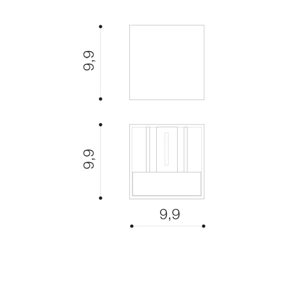 Підсвітка стіни Azzardo Leticia G9 чорний AZ2814 - Фото 2