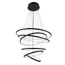 Azzardo Wheel 140 Вт чорний AZ2923. Люстра підвісна