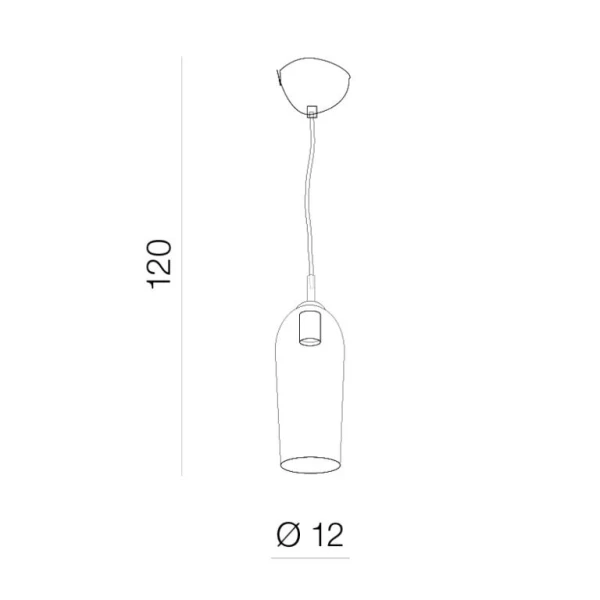 Підвісний світильник Azzardo Blanca E14 латунний AZ3337 - Фото 2
