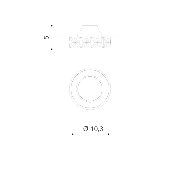 Світильник точковий врізний Azzardo Ester GU10 золотий AZ4412 - Фото 2