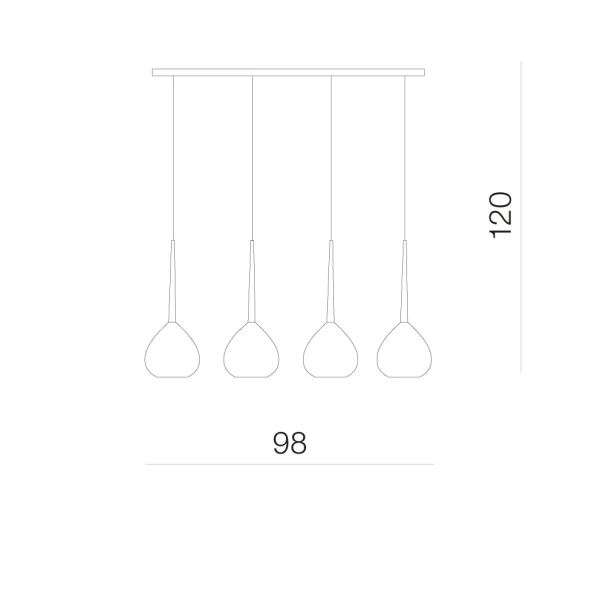 Підвісний світильник Azzardo AGA E14 червоний AZ1069 - Фото 2