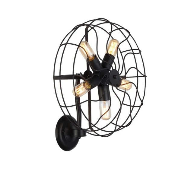 Бра Azzardo FAN E27 чорний AZ1349 - Фото 1
