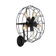 Бра Azzardo FAN E27 чорний AZ1349
