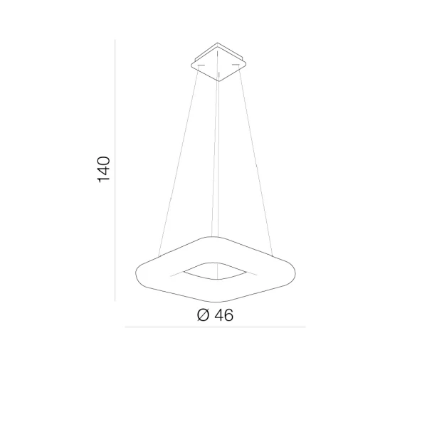 Підвісний світильник Azzardo Donut 80 Вт 2700K-6000K білий AZ2666 - Фото 2