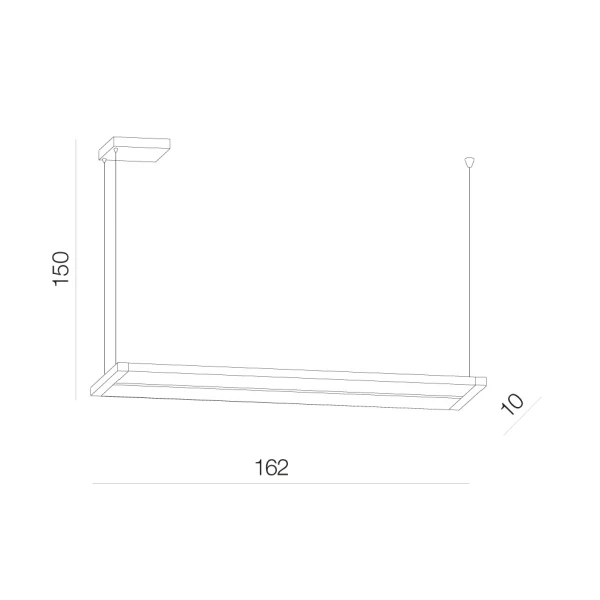 Підвісний світильник Azzardo Flash 54 Вт 3000K чорний AZ3203 - Фото 2