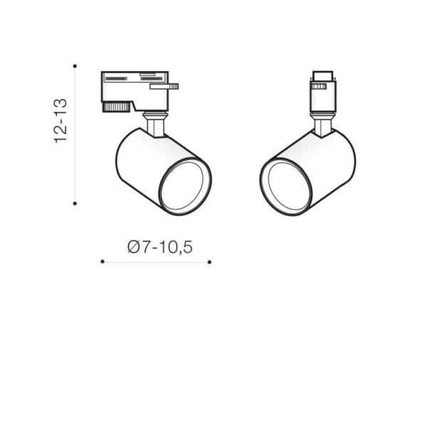 Світильник трековий Azzardo Exo GU10 чорний AZ4660 - Фото 2