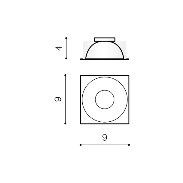 Накладка на точковий світильник Azzardo HUGO GU10 білий AZ0830 - Фото 2