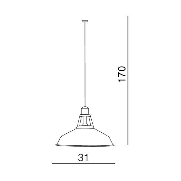 Підвісний світильник Azzardo Axel E27 Az1351 - Фото 2