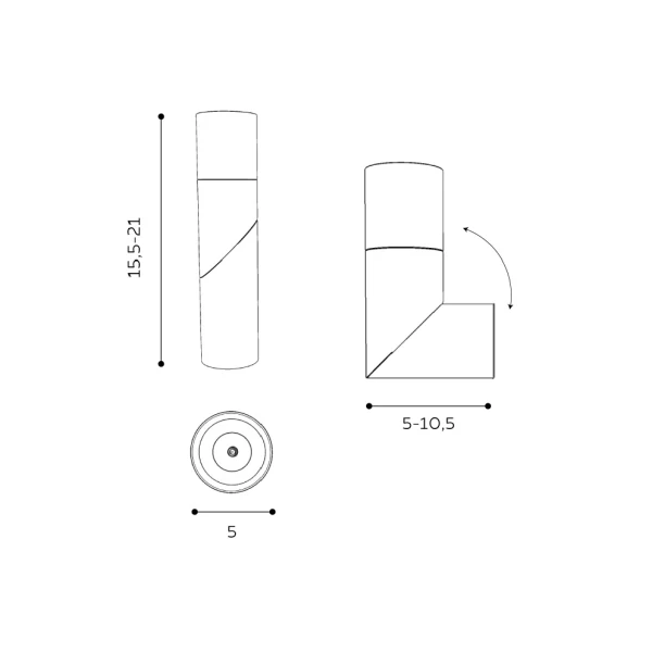 Точковий світильник Azzardo Santos 12 Вт 3000K чорний AZ2416 - Фото 2