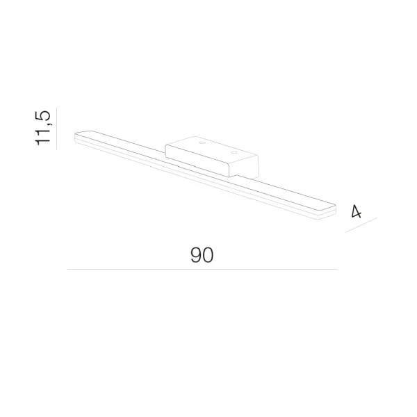 Світильник у ванну Azzardo Epsilon 18 Вт 4000K чорний AZ3350 - Фото 2