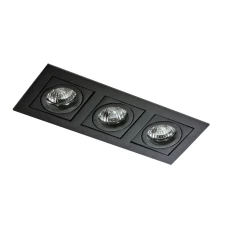 Azzardo PACO GU10 чорний AZ0803. Точковий світильник врізний