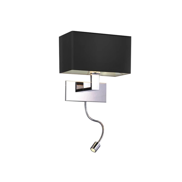 Бра Azzardo Martens E27+LED-модуль чорний AZ1558 - Фото 1