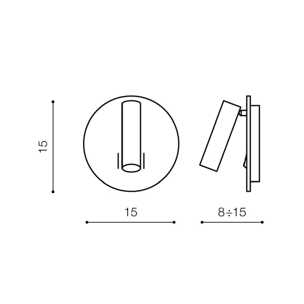 Настінний світильник Azzardo Faro 6+3 Вт 3000K нікелевий AZ2424 - Фото 2