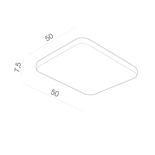 Світильник стельовий Azzardo Quadro 60 Вт 3000K-6500K хром AZ2758 - Фото 2