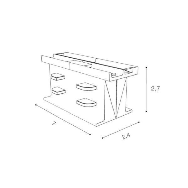 Конектор Azzardo Santos Track білий AZ2982 - Фото 2