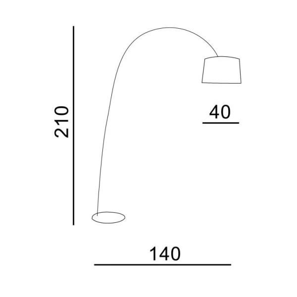 Торшер Azzardo Ariana E27 білий AZ3071 - Фото 2