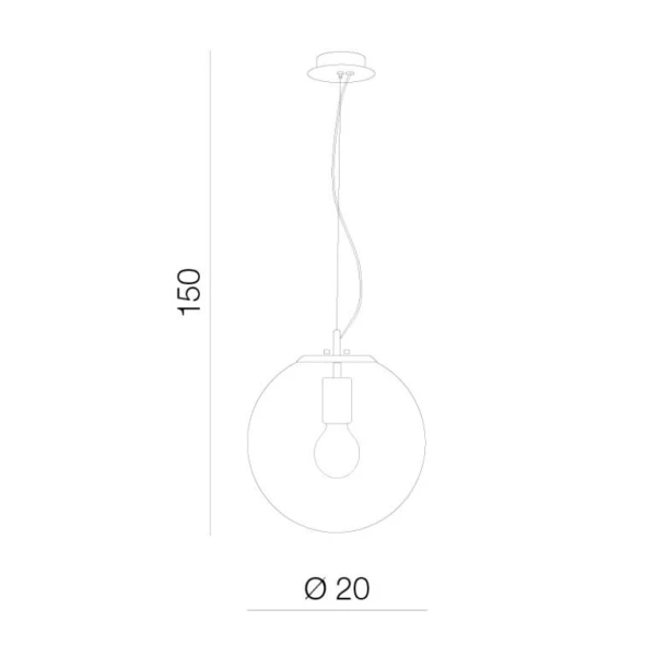 Підвісний світильник Azzardo Iris E27 мідний AZ3108 - Фото 2