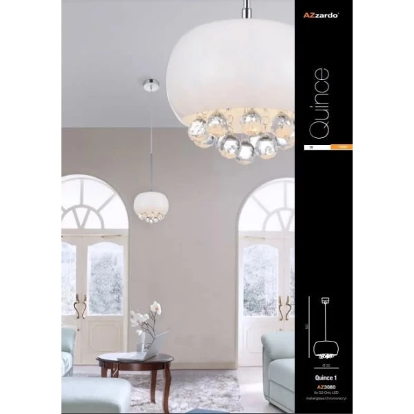 Підвісний світильник Azzardo QUINCE G9 білий AZ3080 - Фото 2