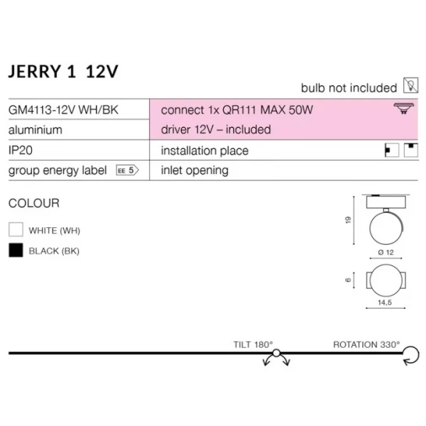 Стельовий світильник Azzardo JERRY G53 сірий AZ1752 - Фото 2