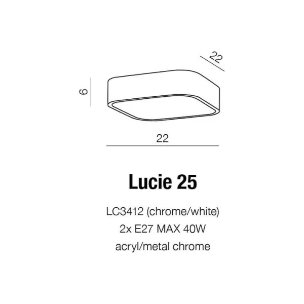 Стельовий світильник Azzardo LUCIE E27 білий AZ4146 - Фото 2