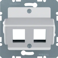 Berker Накладка для модулів AMP, алюміній S.1 14631404