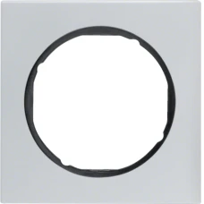 Berker Рамка 1Х алюміній/чорний, R.3 10112284