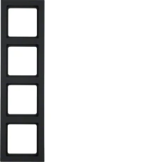 Berker Рамка 4Х антрацит, Q.3 10146096