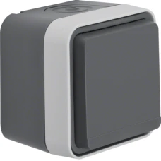 Berker Розетка з з/к IP55, сіра, 16А/250В W.1 47403515