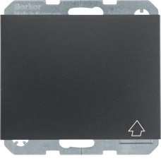 Berker Розетка з з/к, кришка, зах.контактів, антрацит, 16А/250В K.1 47517206