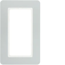 Berker Рамка 1Х з великим отвором пластикова алюміній, Q.7 13096184