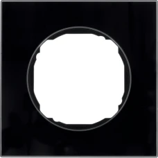 Berker Рамка 1Х скло чорне R.8 10112616
