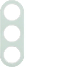 Berker Рамка 3Х скло/пол.білизна, R.Classic 10132009