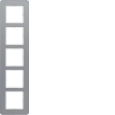 Berker Рамка 5Х алюміній Q.7 10156074
