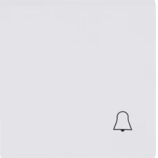 Hager Клавіша з символом 'Дзвоник' Lumina, біла WL6010